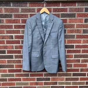 Express Men’s Photographer Fitted Gray Men’s Blazer Suit Jacket